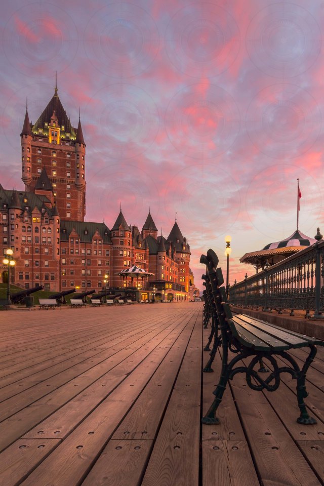 Frontenac castle sunrise